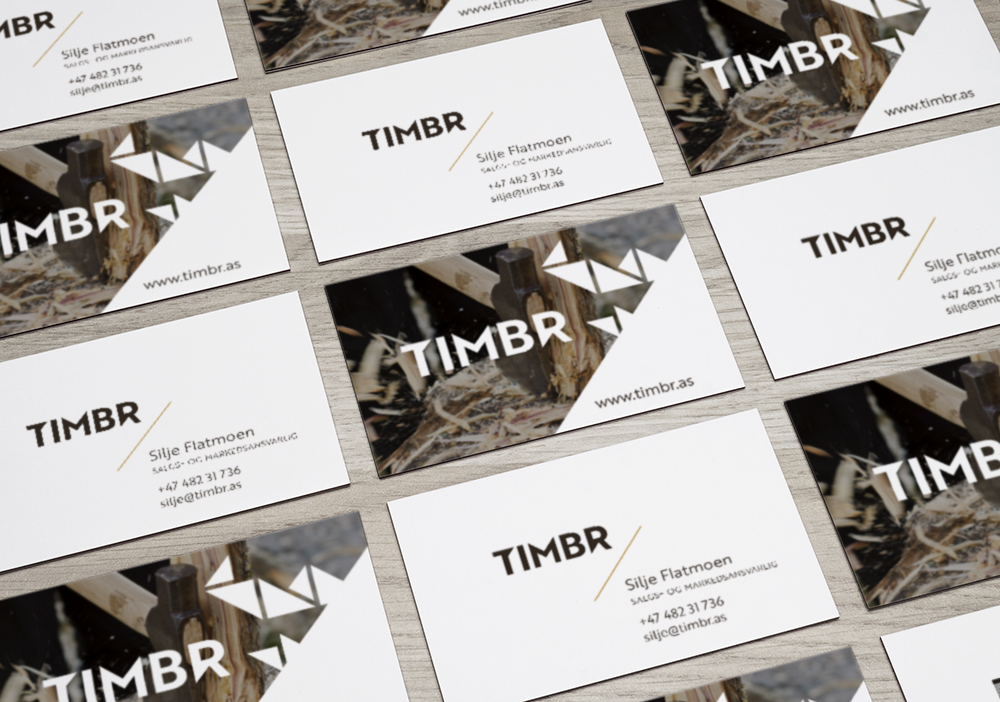 Timbr visittkort | Krible Design | Lillehammer og Gudbrandsdalen