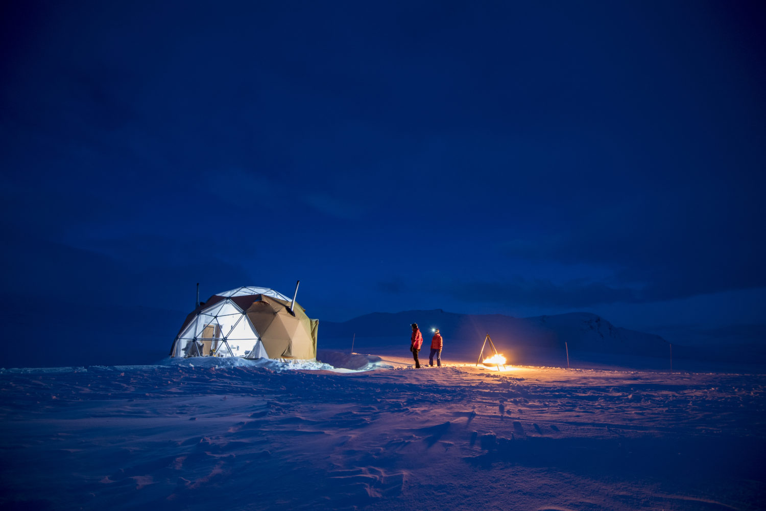 Arctic Dome på snødekt landskap | Krible Design | Lillehammer og Gudbrandsdalen